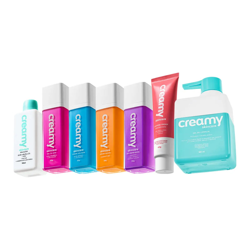Kit Creamy - Rotina para Pele Mista (7 Produtos)